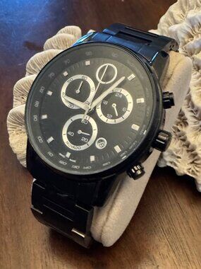 Movado Bold Verso Men's Black ION Chronograph Quartz Watch